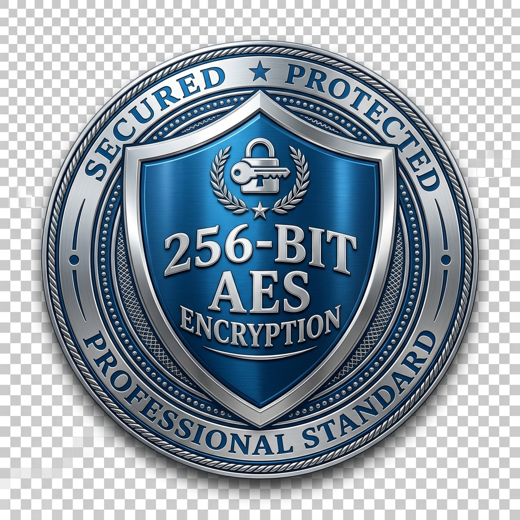 AES-256 encryption for payment and client data