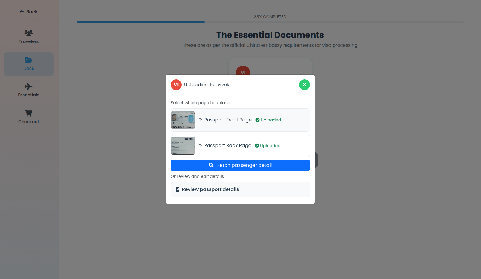 Passport Scanning Demo